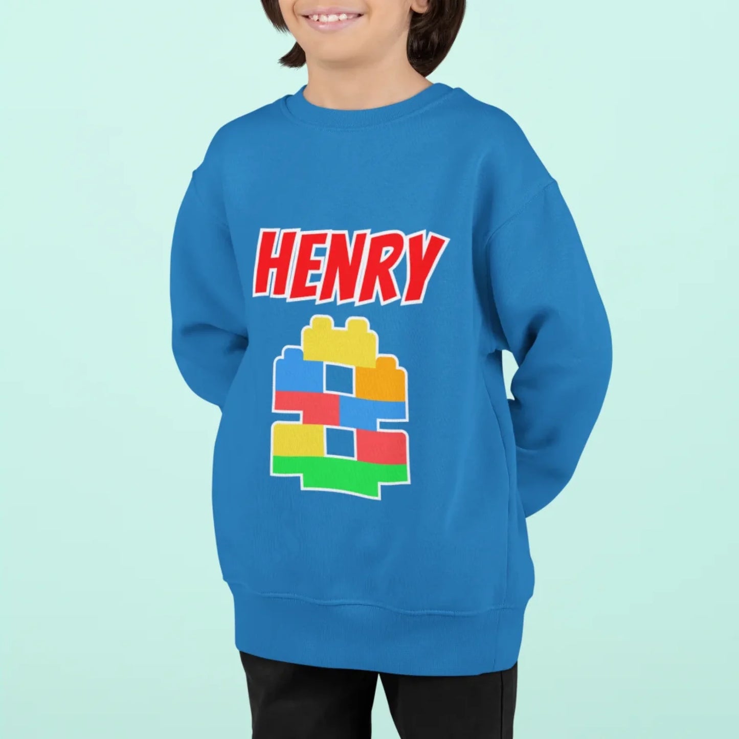 Sweatshirt Henry hellblau